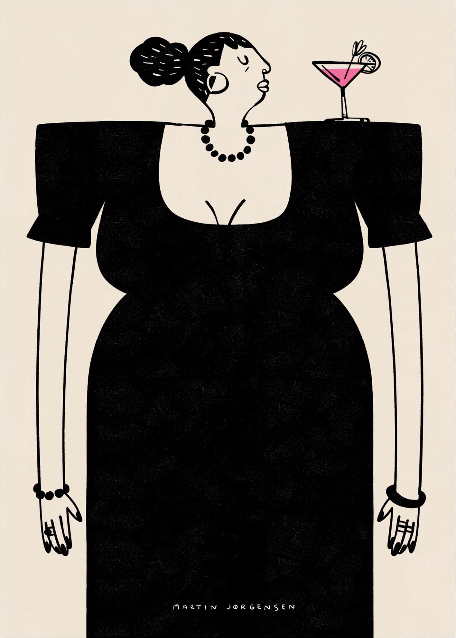 Cocktail party woman