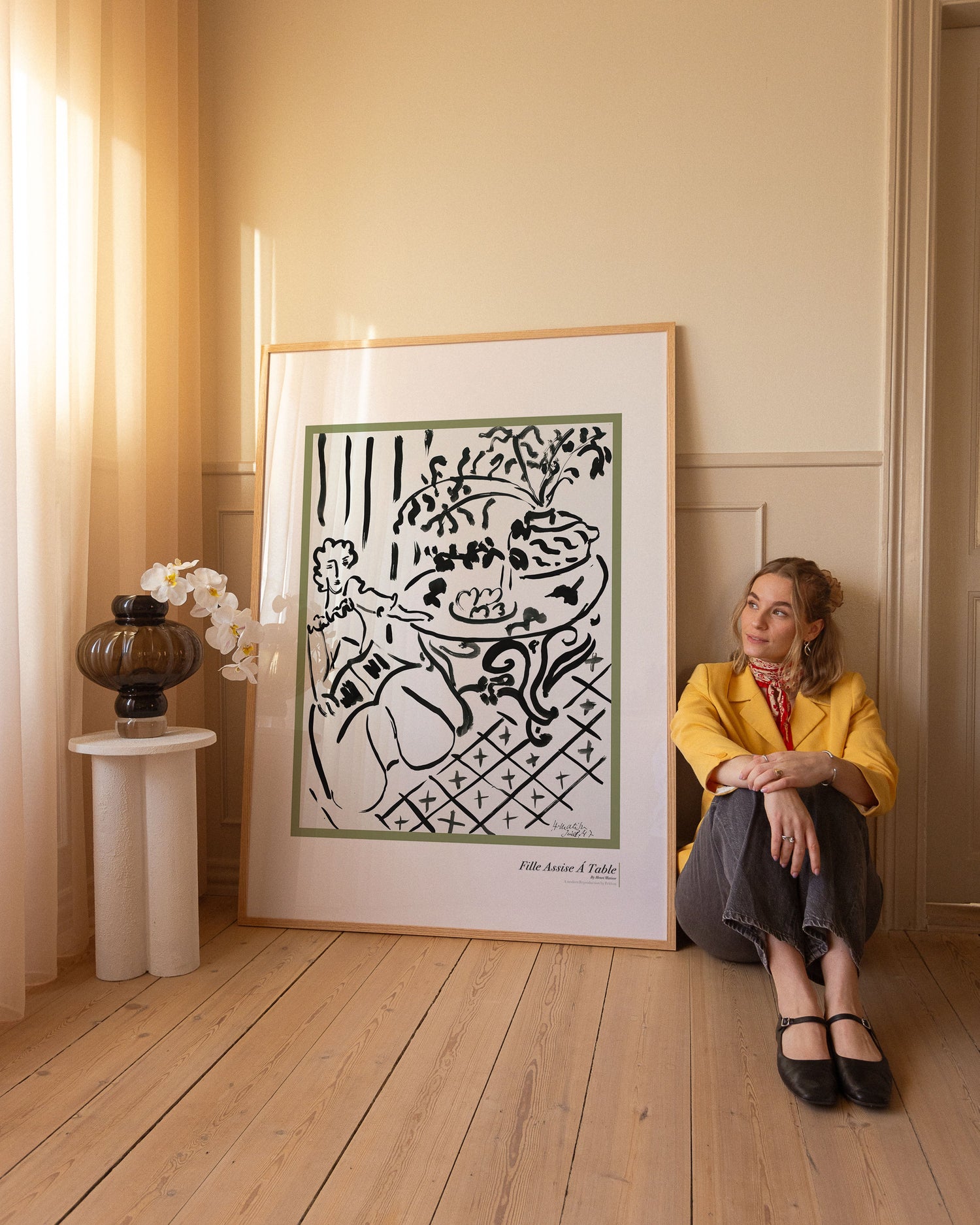 Girl Sitting at Table