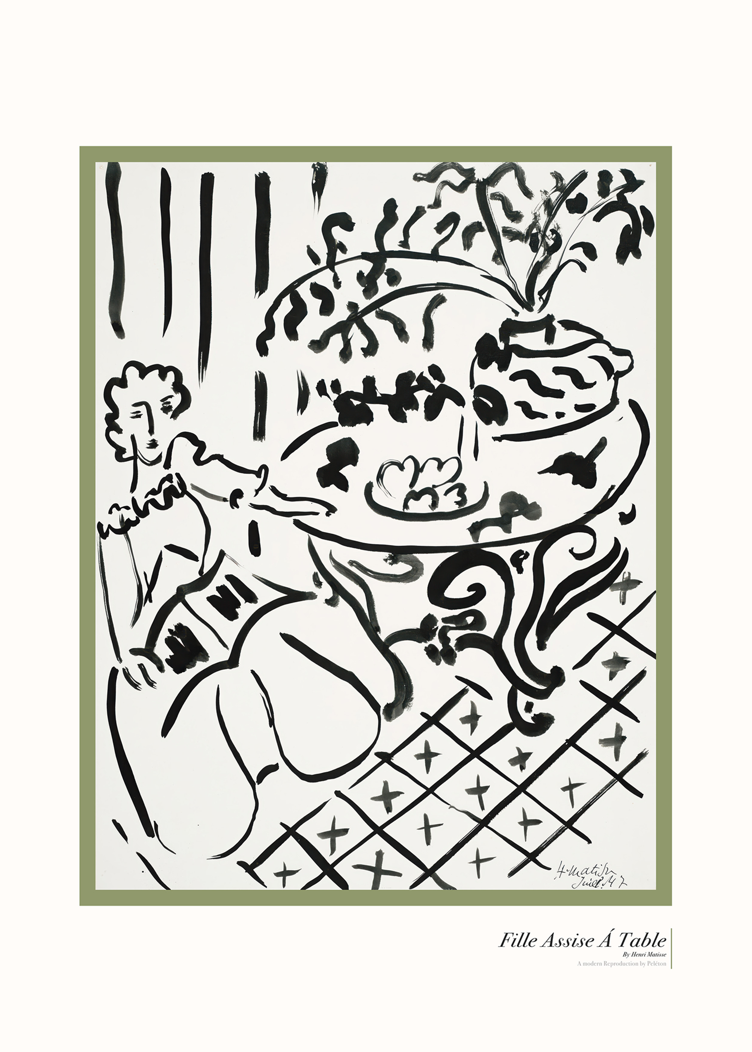 Girl Sitting at Table