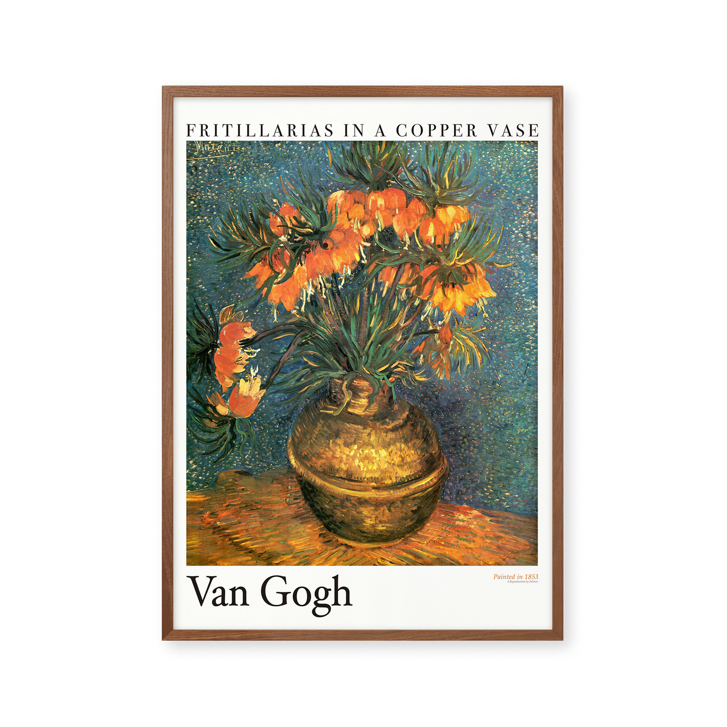 Fritillarias in a copper vase