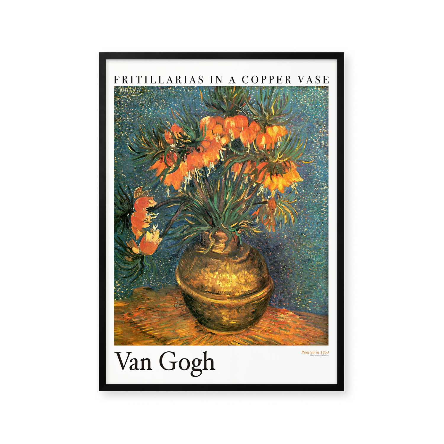 Fritillarias in a copper vase