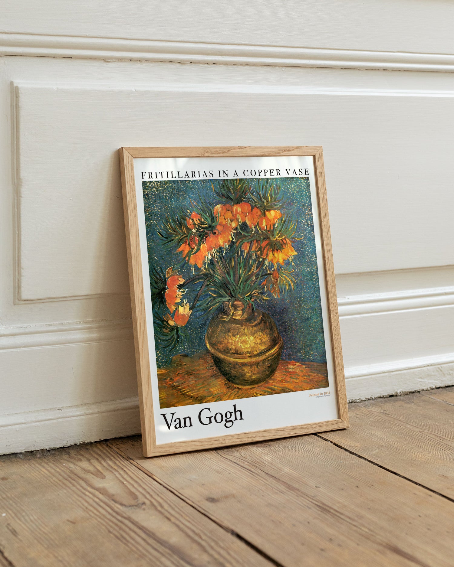 Fritillarias in a copper vase