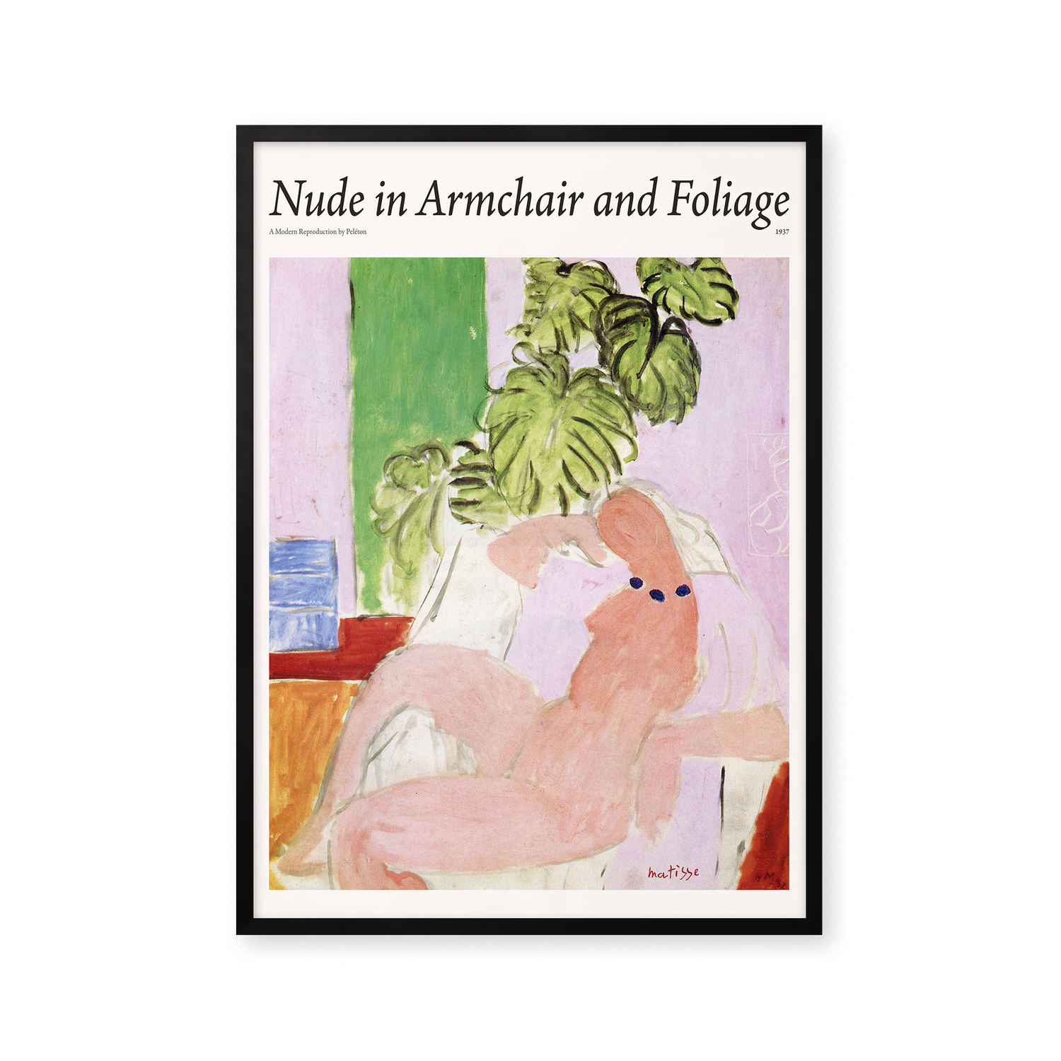 Nude in Armchair and Foliage