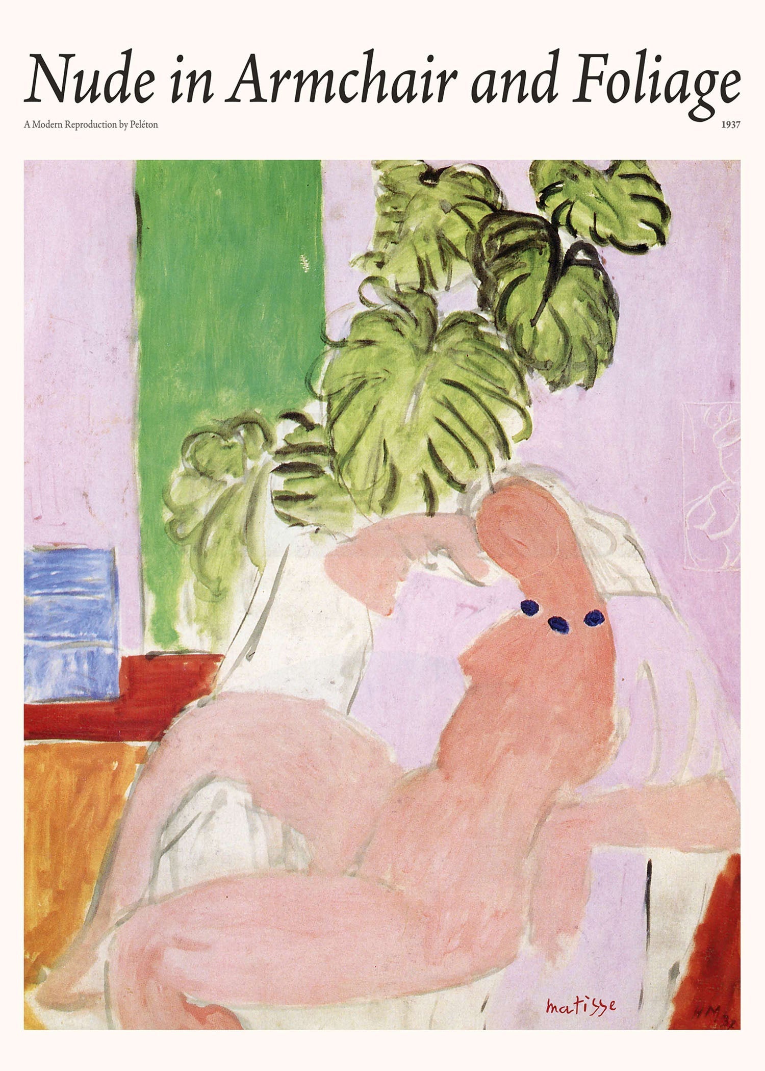 Nude in Armchair and Foliage