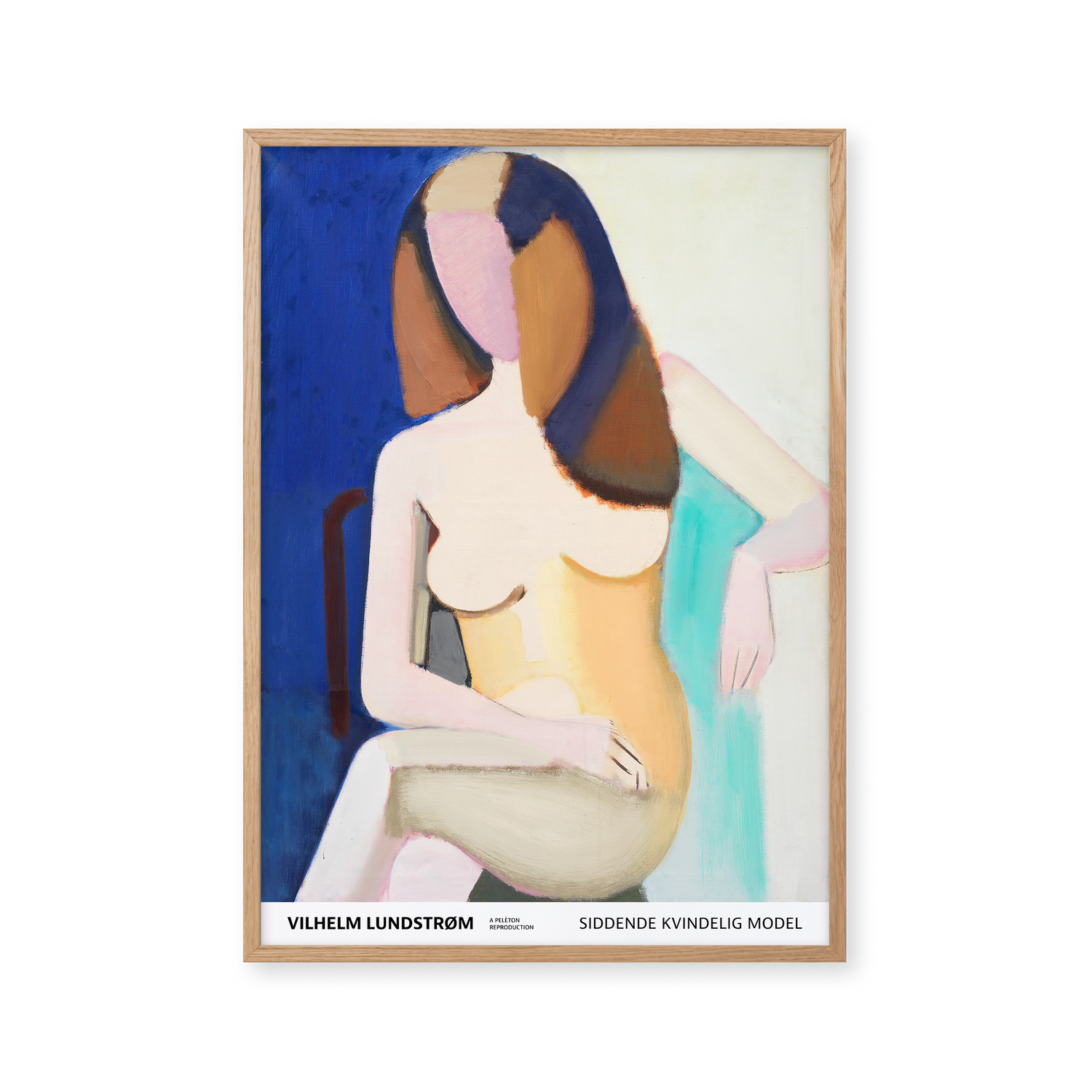 Sitting female model, 1950