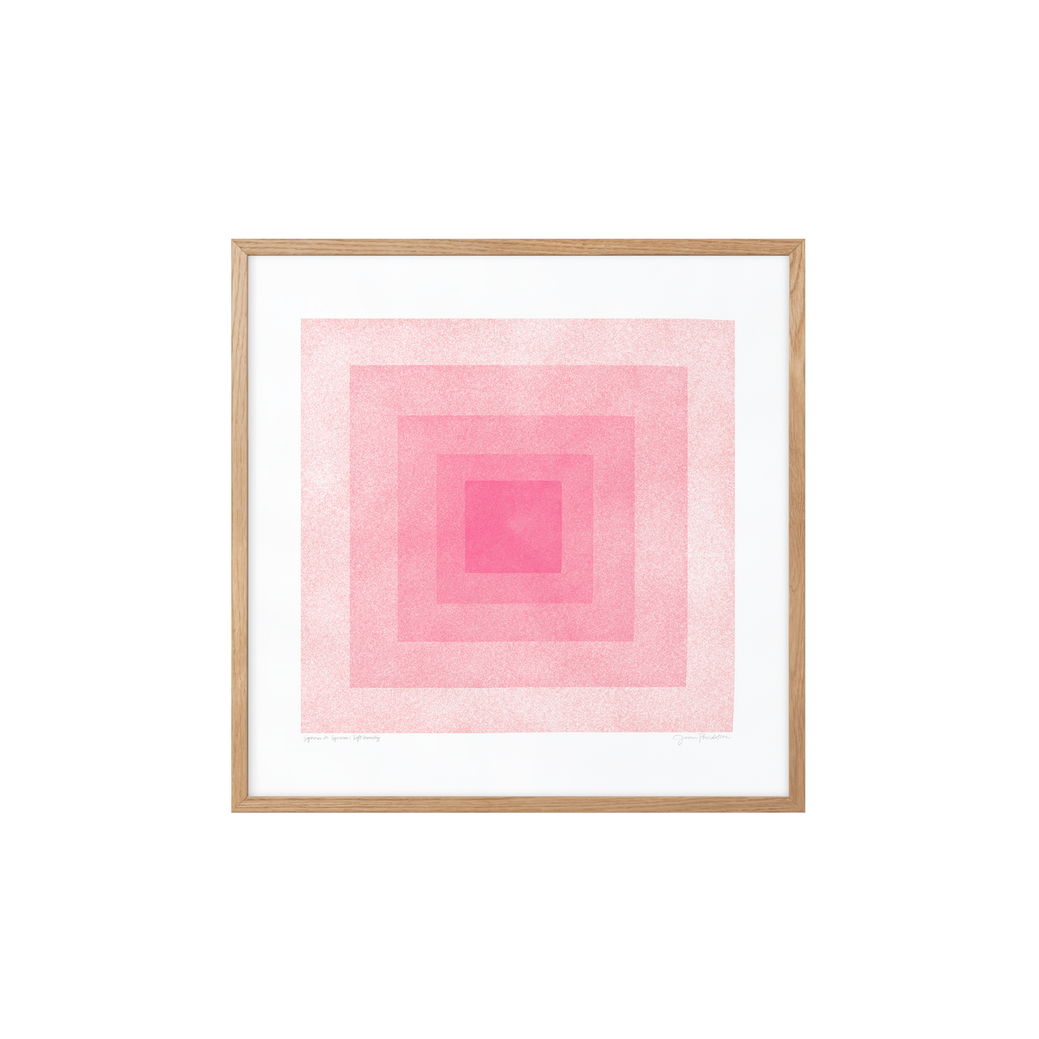 Soft Geometry: Squares In Squares, Blush