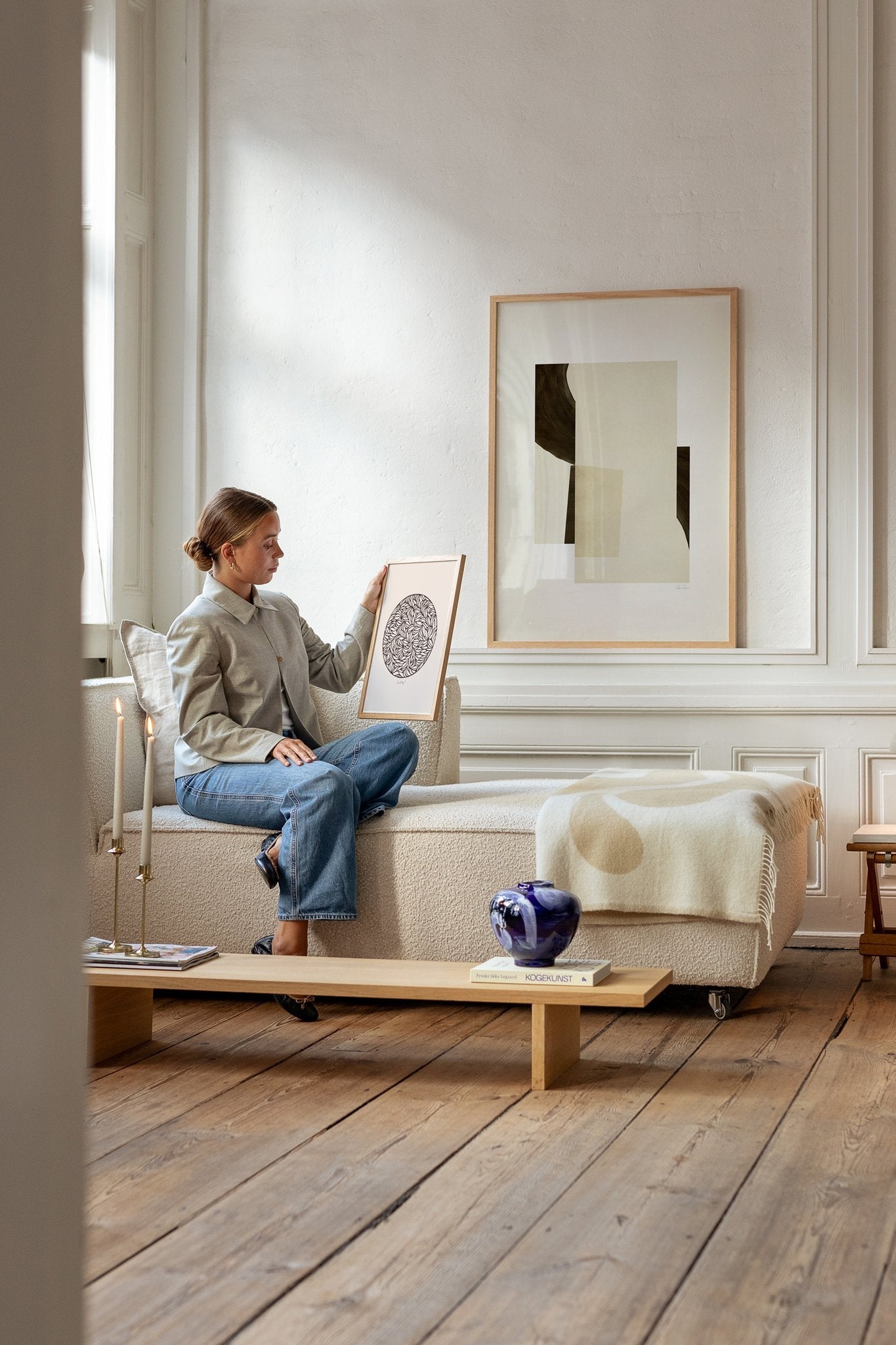 Abstrakt og enkel sammensætning af kunstplakater