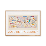 Côte De Provence 7 – affiche de Paul Klee dans un cadre en chêne