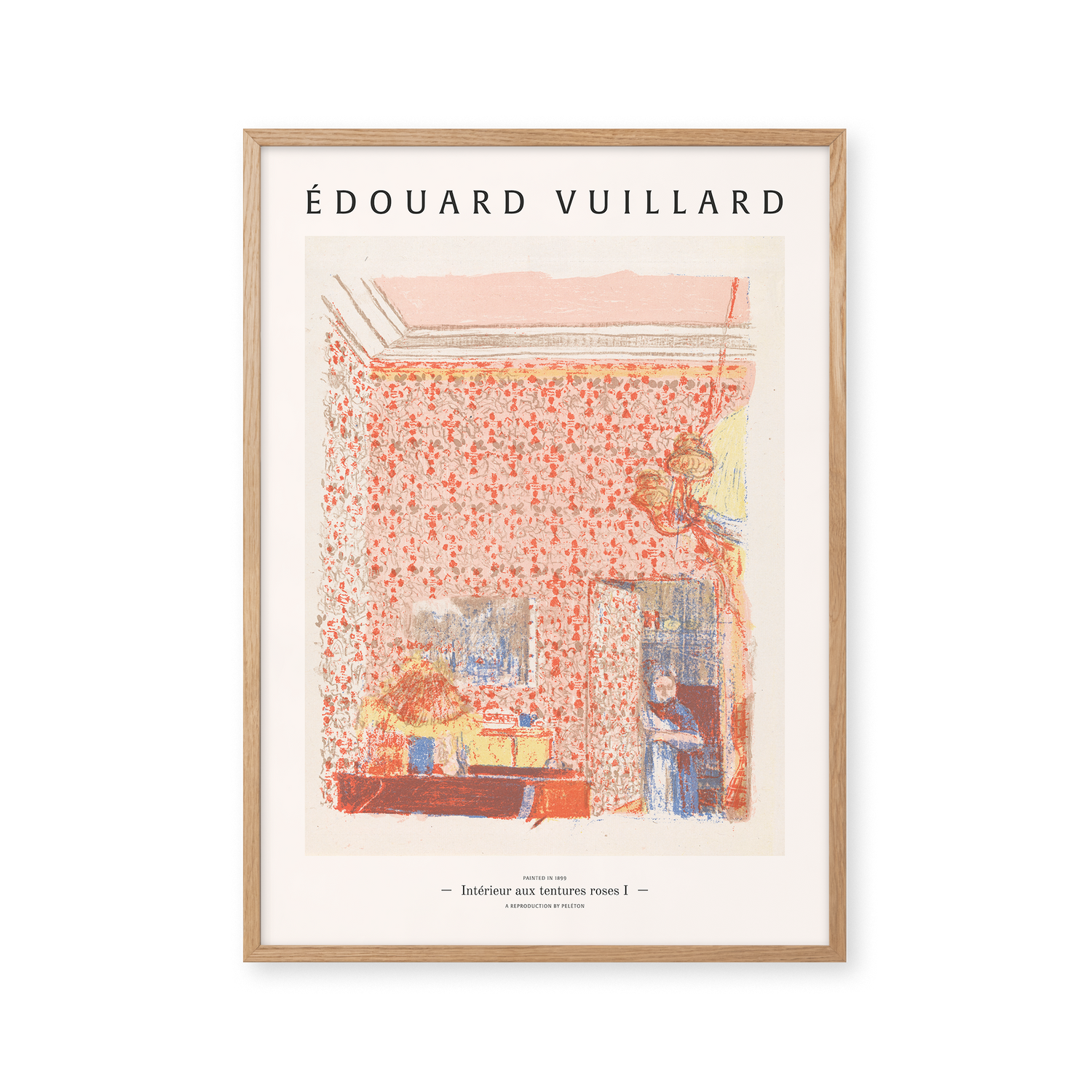 Interior with pink drapes I