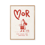 Mor staves med kærlighed - rød