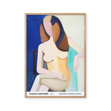 Sitting female model, 1950