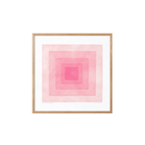 Soft Geometry: Squares In Squares, Blush