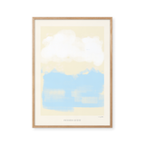 Thoughts Of Summer – affiche de Mie & Him dans un cadre en chêne