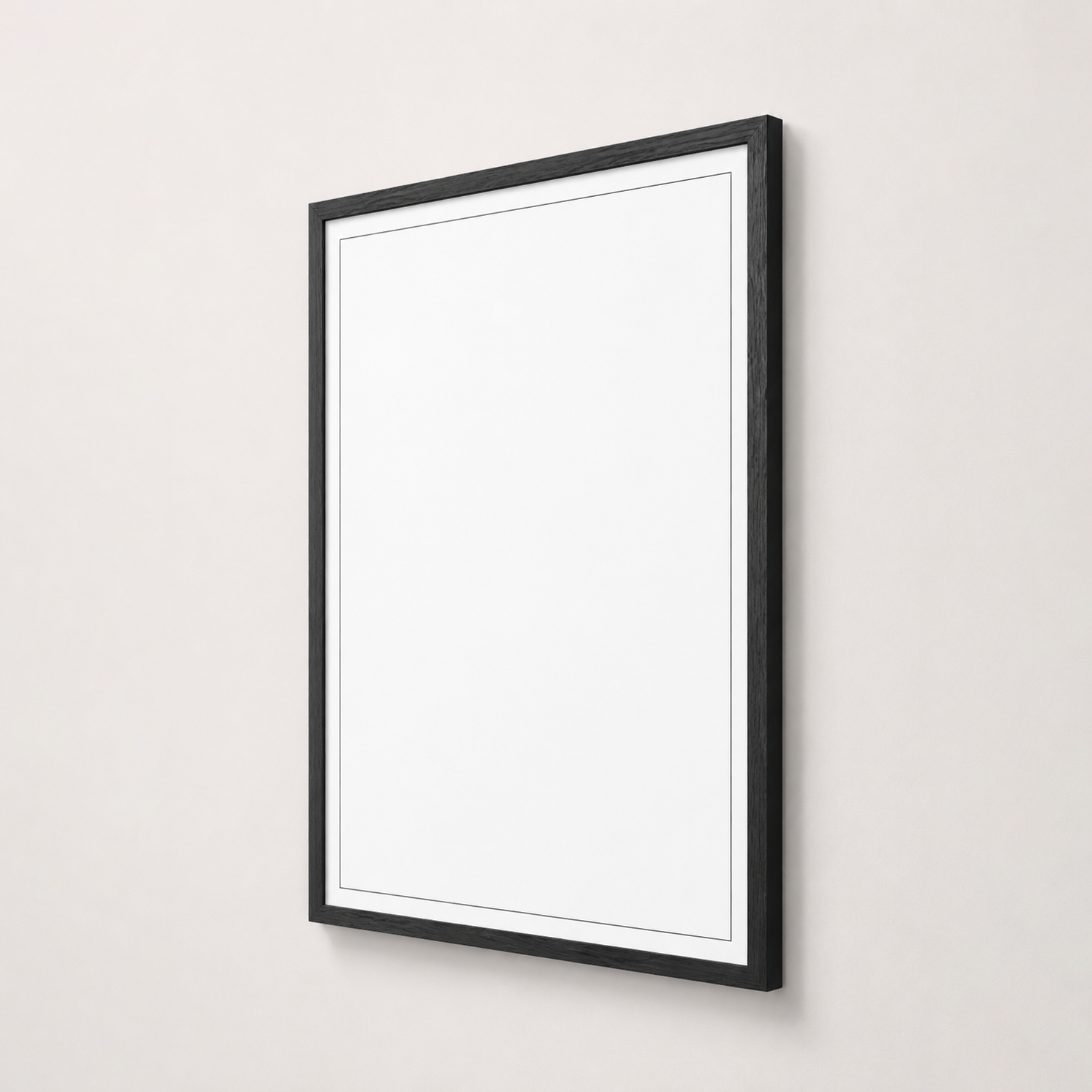 Black wood frame
