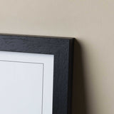 Black wooden frame