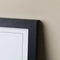 Black wooden frame